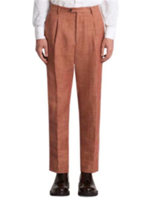pantaloni uomo mattone lino misto cotone ETRO | MREA000199TUCH5F0612